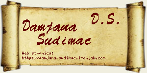 Damjana Sudimac vizit kartica